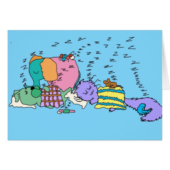 Nap time notecard (Front Horizontal)
