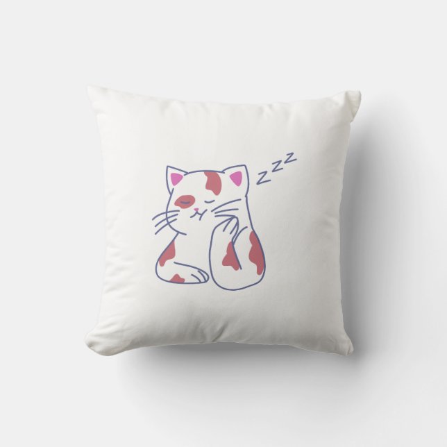 Nap Time Pillow | Cosy Catcore Vibes (Front)
