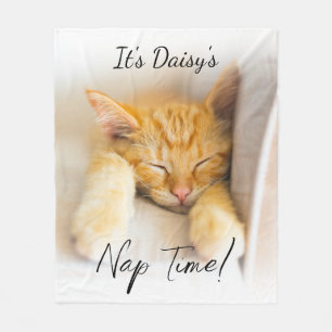 Nap Time Soft Cosy Personalised Pet Photo Fleece Blanket