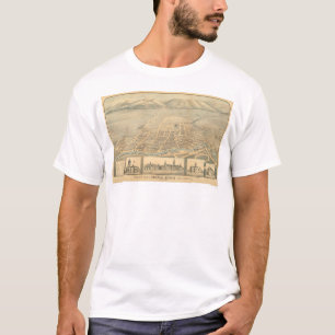 Napa, CA. Panoramic Map (0684A) T-Shirt