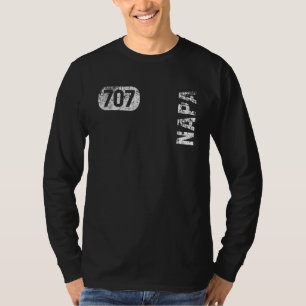 Napa California 707 Area Code Vintage Retro T-Shirt