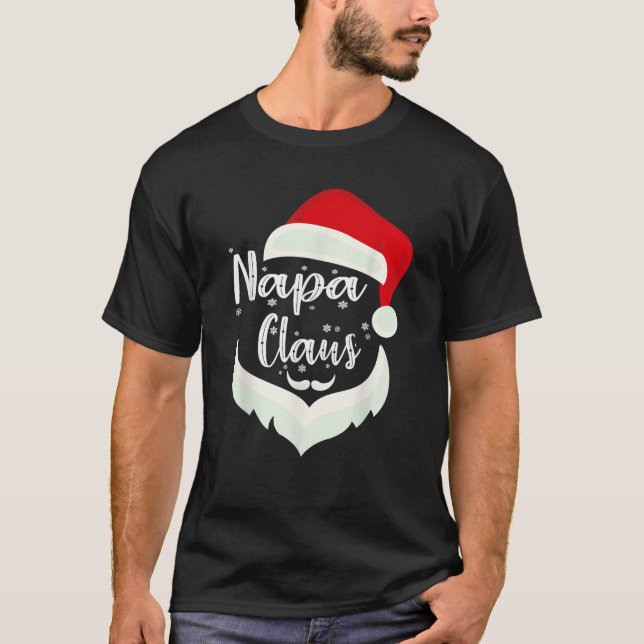 Napa Claus Santa Claus Funny Xmas For Dad Grandpa  T-Shirt (Front)