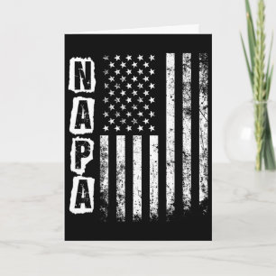Napa Father's Day American Flag 4th Of July Card