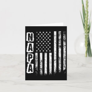 Napa Father's Day American Flag 4th Of July  Card
