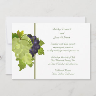 Napa Grapes Wedding Invitation