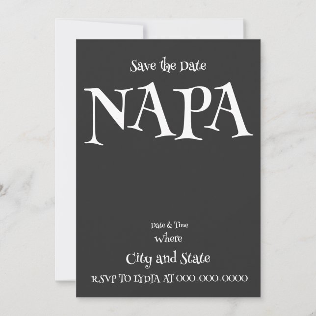 NAPA INVITATION (Front)