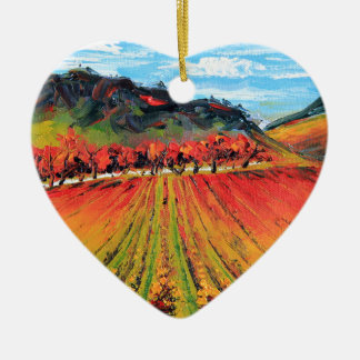 Napa Valley by Lisa Elley Ceramic Ornament