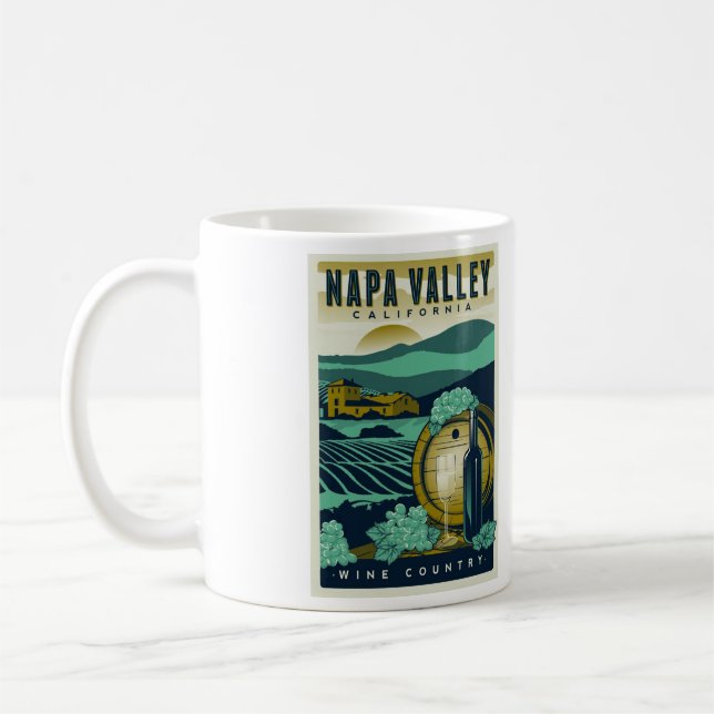 Napa Valley California Coffee Mug - Size 11oz (Left)