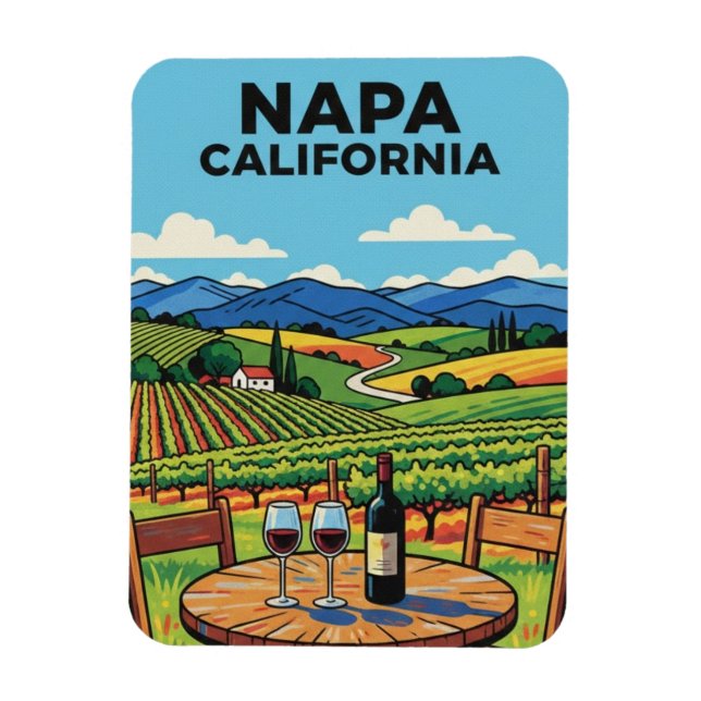 Napa Valley California Magnet (Vertical)