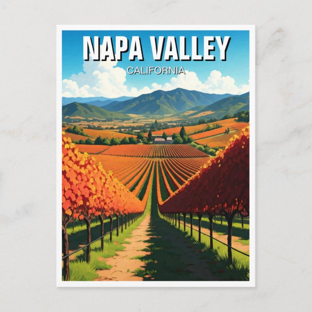 Napa Valley California Postcard (Front)
