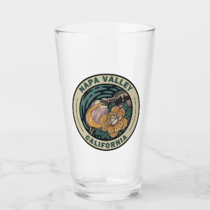 Napa Valley California Travel Art Badge Glass