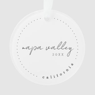 Napa Valley California Travel USA Simple Ornament