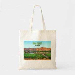 Napa Valley California Vineyard Vintage Tote Bag
