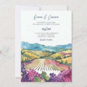 Napa Valley California Wedding Invitation