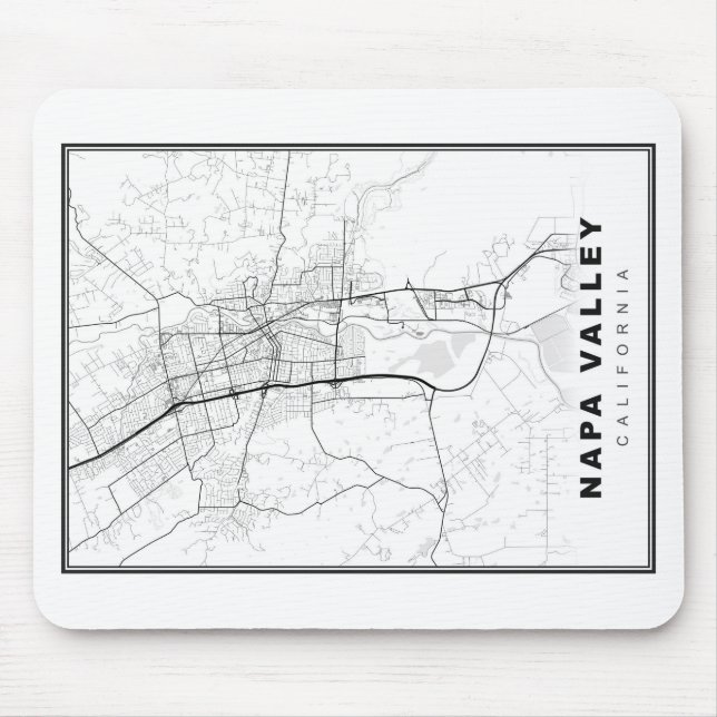 Napa Valley Map Mouse Pad (Front)