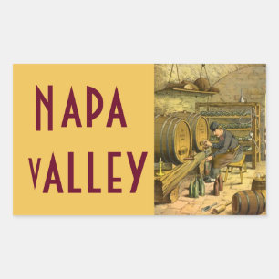 Napa Valley Travel Wine Country Luggage Sticker