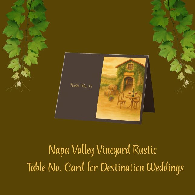 Napa Valley Vineyard Rustic Winery table numbers (Creator Uploaded)