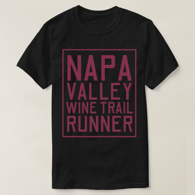Napa Valley Wine Trail Runner California Purple TS T-Shirt (Design Front)
