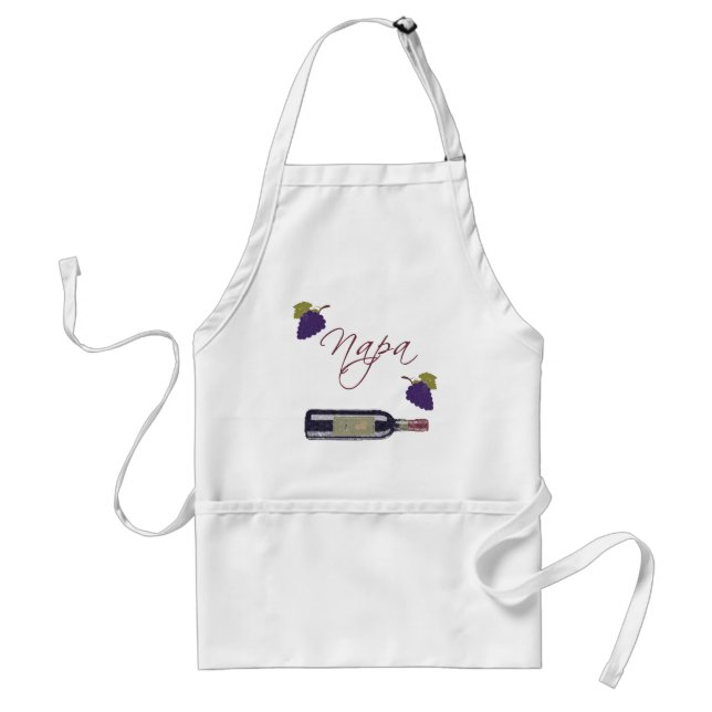 Napa Vintage Wine Bottle Standard Apron (Front)