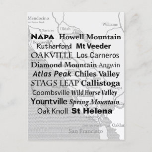 Napa Wine Country  Postcard