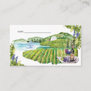 Napa Winery Bachelorette   Name Place Card