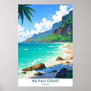 Nāpali Coast, State Wilderness Park, Hawaii Poster