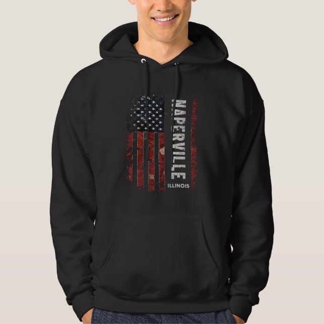 Naperville Illinois Hoodie (Front)