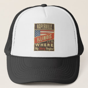Naperville Illinois Trucker Hat