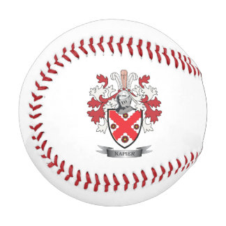 Napier Family Crest Coat of Arms Baseball
