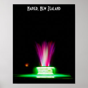 Napier NZ fountain Poster