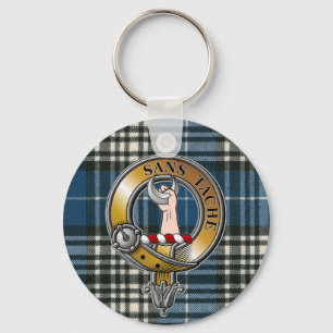 Napier Tartan & Badge Key Ring