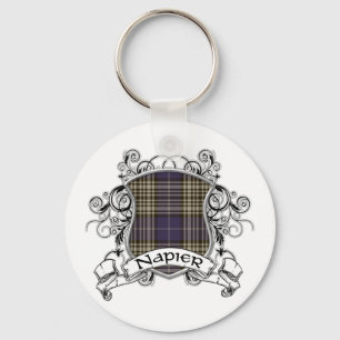 Napier Tartan Shield Key Ring