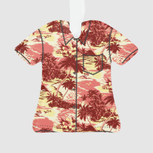 Napili Bay Hawaiian Island Scenic Aloha Shirt Ornament