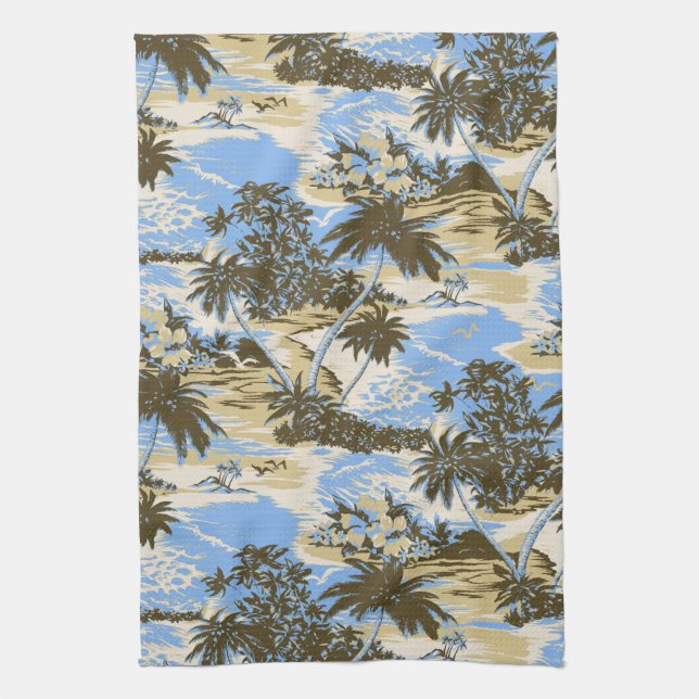 Napili Bay Hawaiian Kitchen Towel (Vertical)
