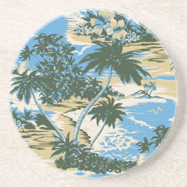 Napili Bay Hawaiian Tiki Bar Coasters (Front)