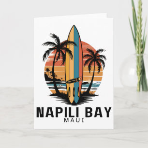 Napili Y Maui Surfing Surfer Card