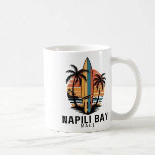 Napili Y Maui Surfing Surfer Coffee Mug