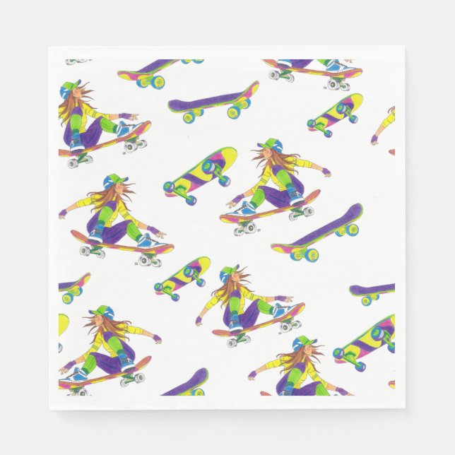 Napkin Girl Skateboarder (Front)