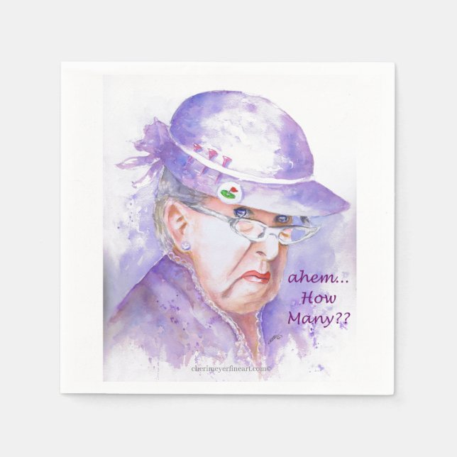 Napkin - Golf - Ahem How Many? (Front)