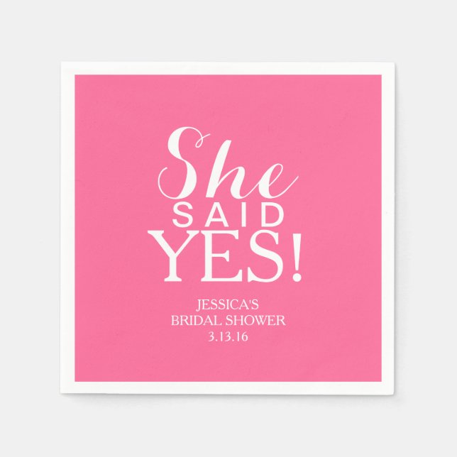 Napkin - She Said (Front)