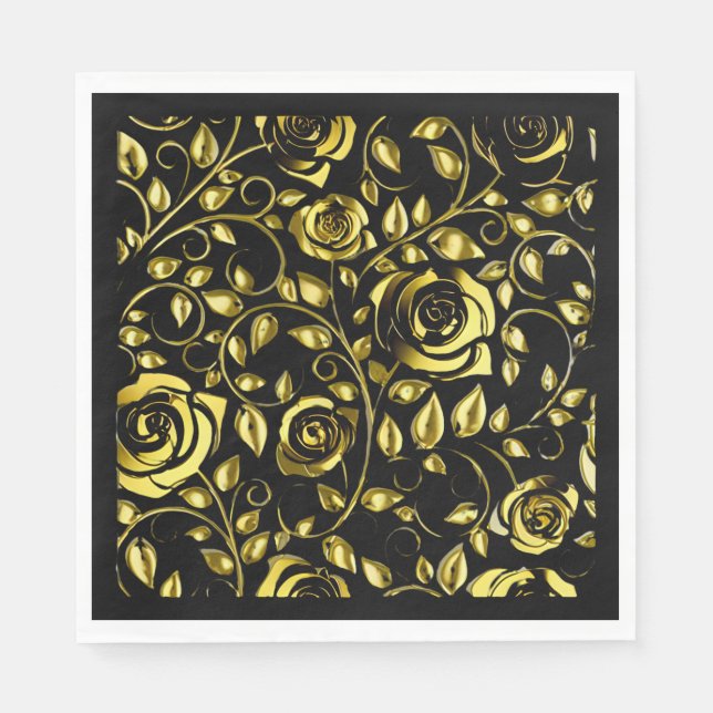 Napkins-Midnight Elegance collection Napkin (Front)