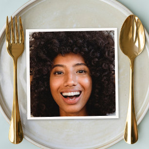 Napkins Photo Upload   Funny Selfie Party Napkins