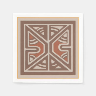 Napkins with art inspired by New Guinea