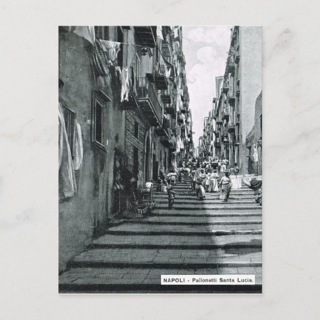 Naples, 1908, Palonetti S. Lucia Postcard (Front)