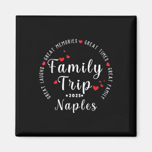 Naples Beach Family Trip Vacation 2025 Matching Magnet