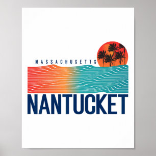 Naples Beach Florida Men Surfing Women Poster