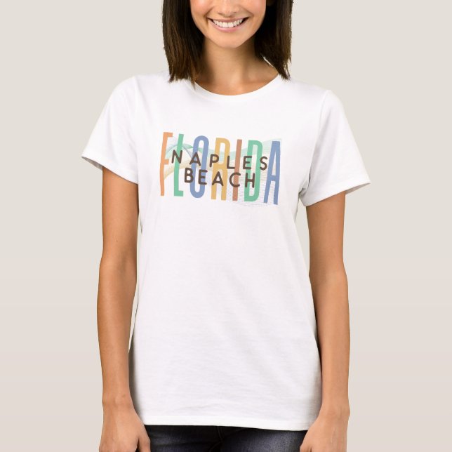 Naples Beach Florida (Sand Waves) T-Shirt (Front)