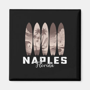 Naples Beach Florida Surfboard Men Women Surfing Magnet