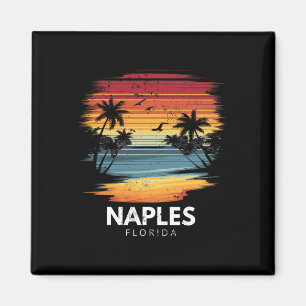 Naples Beach Florida Surfboard Surfing Vintage Magnet
