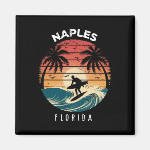 Naples Beach Florida Surfboard Waves Beach Magnet